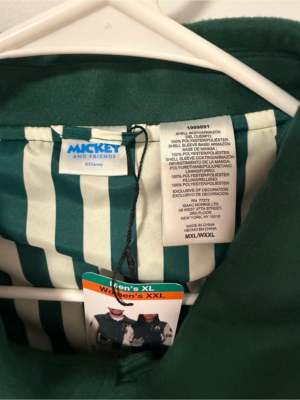 Disney Adult Unisex Varsity Jacket Women's Size XXL Men's Size  XL NWT - Picture 14 of 16